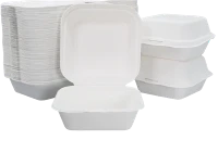 PFAS FREE 6'' HAMBURGER BOX