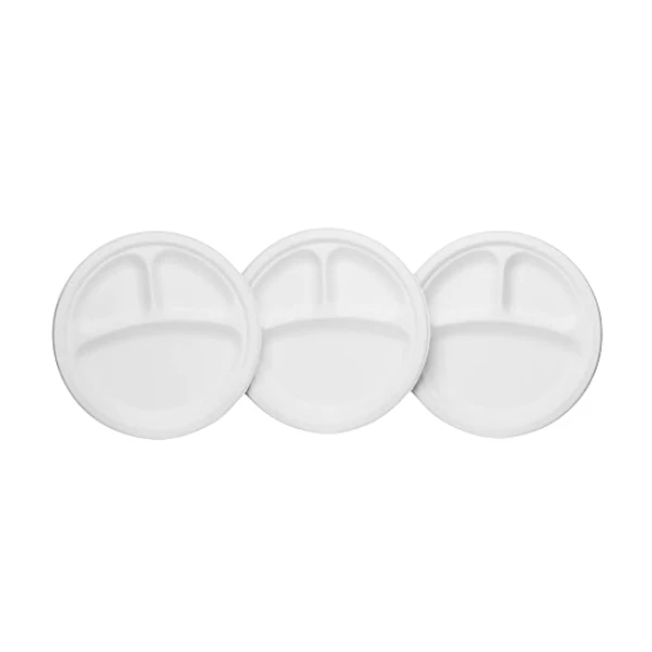 3 compartment plate