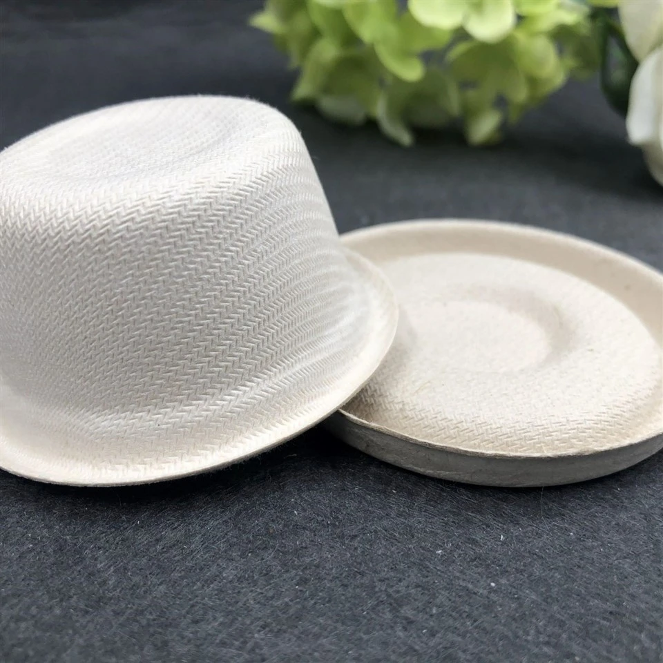 100% Biodegradable And Compostable Sugarcane Bagasse Paper 2 Oz Sauce Cup With Lid