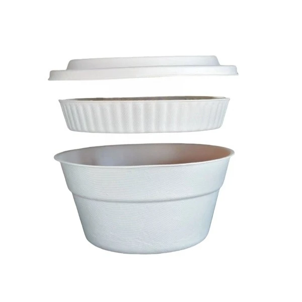 Durable Bagasse Bowl Set With Mid Layer For Toppings