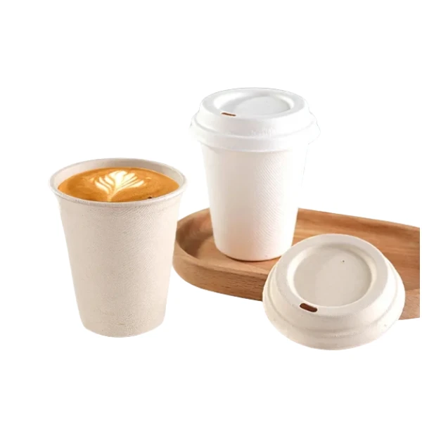 2 bagasse cup for milktea