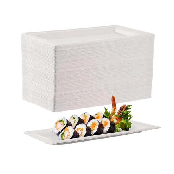 2 Eco-friendly Heavy Duty Biodegradable Sugarcane Plates