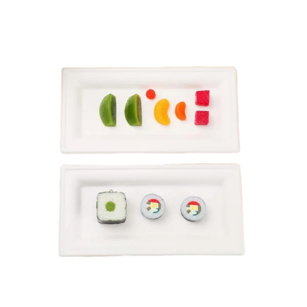 4 sushi plate vegetable plate