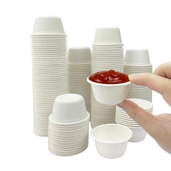 5 condiment bagasse cup
