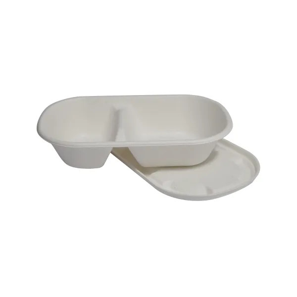 Disposable Compostable Tableware Biodegradable Sugarcane Lunch Box Bagasse Microwavable