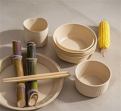 What are the differences between sugar bagasse products and corn starch produ...