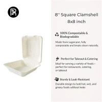 9-Inch 3-Part Disposable Food Storage Boxes