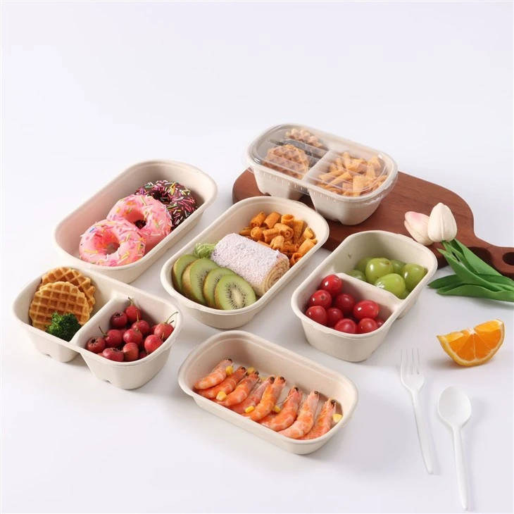 Sugarcane Bagasse Lunch Box Food Container