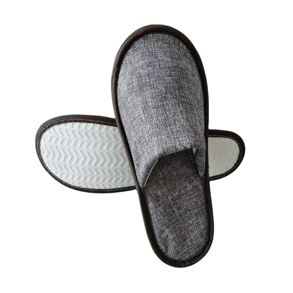 Wholesale Eco Friendly Biodegradable Disposable Fiber Slippers For Hotel Room