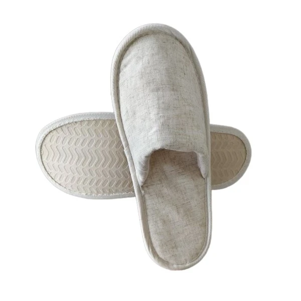 Wholesale Eco Friendly Biodegradable Disposable Fiber Slippers For Hotel Room